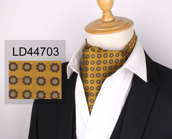 Silk Printed Mens Neck fashion ties CRAVAT bow tie bow ties fashion design male clothing bows and ties men wedding dress ties and bowties Ascot Tie Jacquard Woven Mens Neck Tie Fashion Ascort