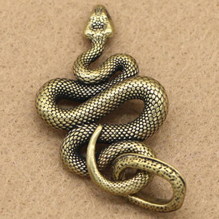 【2023NEW】Brass Snake Key Ring Boa Key Chain Outdoor Small Accessories DIY White Snake Car Hanging Keychain