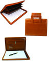 Faux Leather File Folder and Organizer / A4 Document Portfolio Bag / Durable Leather Folder / Leather Professional Folders / Memo Pad Bag / Conference Bag / Professional Office and Business Supplies. 