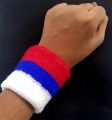 1 Pair (2pcs) Cotton Wrist Band Fiber Wrist Sweat Band Sports Set Gym Fitness Towel Fancy Dress Run Wristband Wrist Guard Support with Antibacterial and Moisture Wicking for Working. 