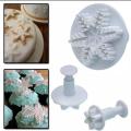 3 Pcs Cake Cutter Snowflake cookie Cutter Decorating Tools. 