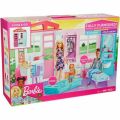 Barbi Dollhouse Portable 1-Story Playset With Pool. 