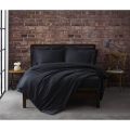 Beddy's Studio Pure Cotton Plain Solid Black Color Quilt Cover Set | 6 Pieces King Size Bed Duvet Cover | Comforter | Blanket | Razai Cover. 