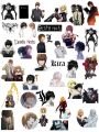 Death Note Stickers A5 uncut ,Anime Light Yagami , L Lawliet , Ryuk  wall poster. 