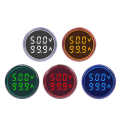 Round LED Dual Display AC Amp Volt Ampermeter Voltmeter Ammeter Digital Voltage Current Ampere Meter Indicator 60-500V 220V 100A. 