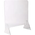 Mind Reader Acrylic Sneeze, Front Desk Cough Guard, Protective Clear Panel for Cashiers. 