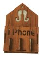 All Mobile Stand | Wall Mount with charging | Wooden Hanger | Cell Phone Stand. 