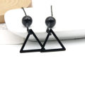 Anime Chainsaw Man Earrings Hunger Devil Fami Famine Devil Drop Earrings Black Triangular Long Earrings for Women Jewelry Gift. 