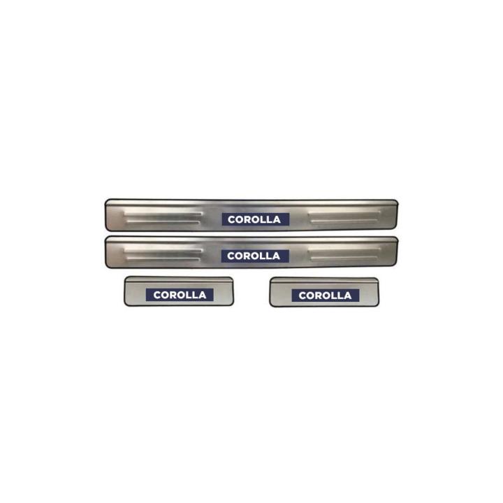 SCUFF SILL PLATES WHITE LED TOYOTA COROLLA 2009-2010-2011-2012-2013-2014