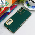 Vvio Y20 /Premium Golden Electroplating Borders & Camera Protection / Silk Shine Soft Case With Logo Hole / Mobile Cover. 