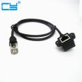【All Of Me】RJ45 Cable Male to Female 90 Right angle bend Up Downed Panel Mount Ethernet LAN Extension Extender Cable Cord 1m/3ft 1.5m/5ft. 
