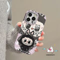 Trendy Cute Pop Mart Labubu Case For Redmi 10C 13C 9T 12 9C 12C 9 10A 9A Note 12 9 10 11s 13 11 10s Pro Max Poco X3 Nfc M3 M6 X6 Pro Mi 11 12 Cartoon Couple Luxury Metal Lens Cover. 