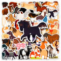 50 Bantam Cute Cartoon Animal Pony Doodle Waterproof Decorative Computer Phone Case Handbook Stickers. 