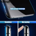 2PCS for OPPO Find X2 Pro Curved Tempered Glass Screen Protector for OPPO Find X2 Pro Full Cover Curved Edge Tempered Glass Support Screen Fingerprint Unlock Back Cover. 