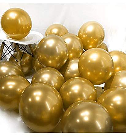 50 Pcs Metallic Balloons - Pure Shinning Balloons For Birthday Party Decoration