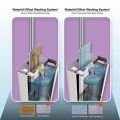 Floor Mop with Bucket, Flat Squeeze Mop Bucket System Cleaning Home Floor Cleaner In-Wash Scent. 