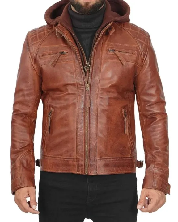 New%202023%20style%20good%20Leather%20Jacket%20100%25%20Leather%20Men%20Winter%20Jacket,%20Long%20Lapel,%20Zipper,%20Pocket%20Decoration,%20Warm%20Leather%20Jacket%20-%20Image%204