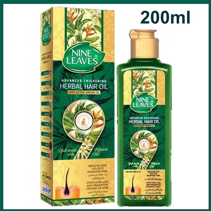 Nine Leaves Herbal Hair Oil (With Active Argan Oil) - 200 Ml