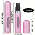 Portable Mini Refillable Spray Jar for Perfume - Travel Size Atomizer Bottle - Empty Cosmetic Container - 0.17oz Scents Lip tint. 