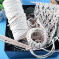 50Pcs Unfinished Wooden Rings, for Craft, Ring Pendant, DIY Connectors, Jewelry Making (Including Cotton Rope). 