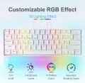 Dierya DK61E Hot-Swappable Mechanical Gaming Keyboard (Yellow Switches). 