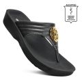 AEROTHOTIC Women's Smart Casual Buckle Flip Flops - Original Thailand Imported - L0360. 