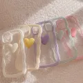3D Love Heart Silicone Phone Case For IPhone 11 12 13 14 15 Pro Max 7 8 Plus Se 2020 XS Max XS XR Covers Shockproof Phone Casing Shell. 