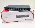 HIKVISION DS-3E0310P-E/M 8 Port Fast Ethernet Unmanaged POE Switch Transmission Network Switches Value Series-Up to 300 m long-range transmission ethernet switch-6 KV surge protection for PoE ports ethernet switch. 