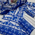 Lulusar Premium Silk 3-Piece Suit - Floral Fusion Collection. 
