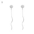1 Pair Attractive Ladies Flower Earrings Decorative Long Dangle Dandelion Earrings for Daily Life. 
