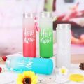 Hello Master Crystal Glass Water Bottle | Frosted Glass Drinking Bottle for Girls | Stylish and Eco-Friendly Hello Master Water Bottle. 