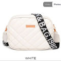 Women’s Stylish Crossbody Bag – Premium PU Leather Quilted Shoulder Bag with Wide Strap | Trendy Casual Travel & Daily Use Ladies Bag. 