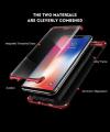 iPhone Xs Max iphone Xs iPhone X Magnetic Metal Bumper Case Double Side Glass Case. 