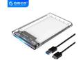 ORICO HDD CASE CRYSTAL 2.5 2139U3-CR 3.0 - ORICO HDD Case 2.5 Inch Transparent SATA to USB 3.0 External HDD/SSD Case. 