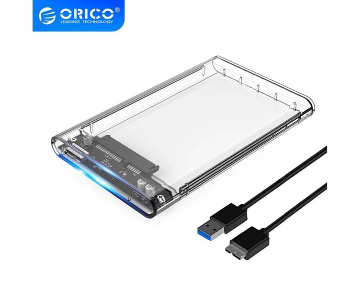 ORICO HDD CASE CRYSTAL 2.5 2139U3-CR 3.0 - ORICO HDD Case 2.5 Inch Transparent SATA to USB 3.0 External HDD/SSD Case