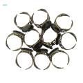 10Pcs Br Adjustable Rings Base Blank Setting Hollow Folwer Oval Base Glue. 