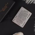 CUSTOMIZE METAL CARD , PERSONAL MESSAGE CARD , QUOTE CARD  WITH BOX PACKING (PERFECT GIFT TO SEND YOUR FATHER , HUSBAND , FIANCE OR ANY ONE). 