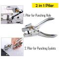 Eyelet Hole Punch & Plier Puncher 2 in 1 Puncher Scrapbooking. 