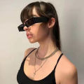 Rectangle Frame Fashion Sunglasses Punk Vintage Design Black Shades Future Fashion Glasses Luxury For Men Women. 