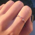 Little Heart Thin Rings For Women Gold Color Women's Accessories Dainty Couple Promise Pinky Girls Ring Fashion Jewelry KAR173. 