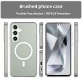 Leweisi Matte Transparent Case for Samsung Galaxy S24 FE Anti-fingerprints PC Hard Back Cover Phone Case. 