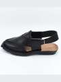 original quetta   norozi chappal black with double tire sole black norozi black chappal. 