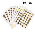 350 PVC Stickers Golden Star Self Adhesive Removable Sparkle Rewards Funny Stickers For Teacher Encourage Students Kids. 