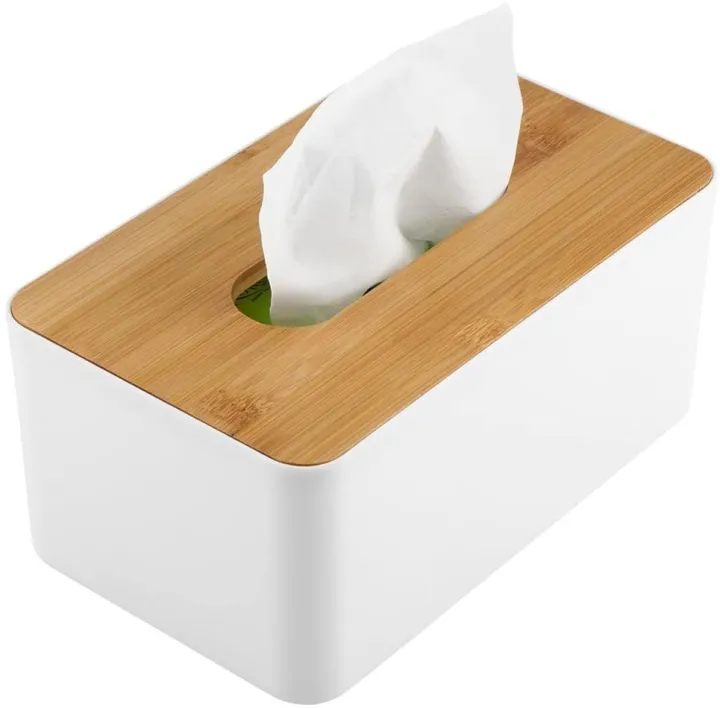Removable%20Tissue%20Cover%20Plastic%20Wood%20Tissue%20Box%20Square%20Rectangular%20Tissue%20Holder%20Organizer%20for%20Home%20Office%20Desk(Rectangle)%20-%20Image%203