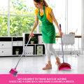 WBM Broom Brush, Ergonomic Design Suitable for Multipurpose Cleaning Broom Brush With Dustpan Set. 