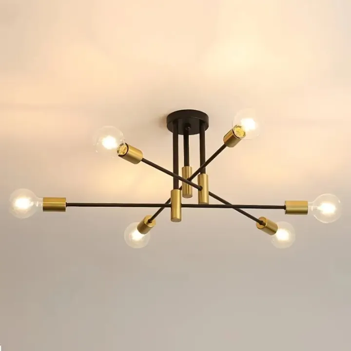 1pc%20Modern%20Industrial%20Black%20&%20Golden%20Pendant%20Light%20-%20Elegant%204/6%20Bulb%20Ceiling%20Fixture%20-Hanging%20Light%20%7C%20Ceiling%20Light%20%7C%20Pendant%20Lamp%20for%20Home%20Decor%20%7C%20Stylish%20Ceiling%20&%20Pendant%20Lighting%20%7C%20Room%20lights%20%7C%20Led%20bulbs%20(Bulb%20Not%20Included)%20-%20Image%204