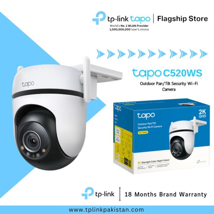 TP-Link Wi-Fi Camera Tapo C520WS Outdoor Pan/Tilt Security Wi-Fi Camera- 18 Months Brand Warranty