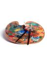 Big Wooden Palette Oval Art  Natural Wood Painting Palettes Holes for Oil Drawing. 