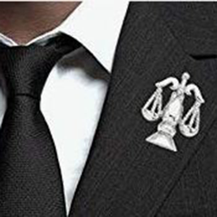 Silver Scale Justice Lapel Pin brouches Lawyers Choice