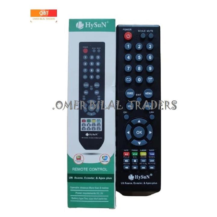 Sony & EcoStar & Apex & Asano LED TV Remote Control